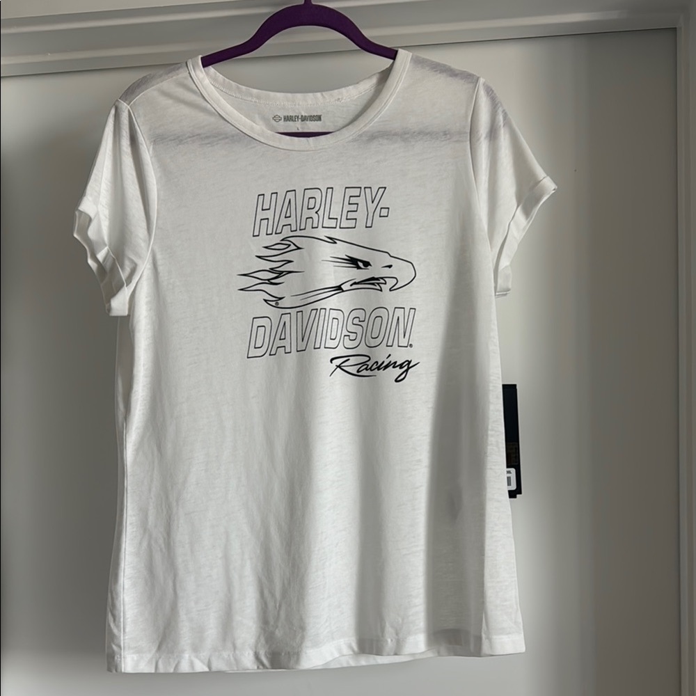 Harley-Davidson White Racing Tee